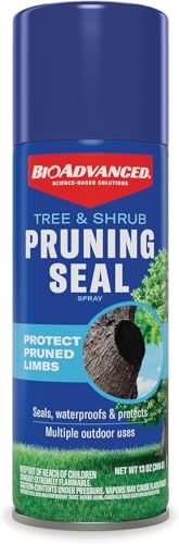 BioAdvanced Tree & Shrub Pruning Seal Spray - Waterproof Protective Seal for Pruned Tree Limbs that Protects Pruned Cuts from Insects and Diseases - 13 oz Can