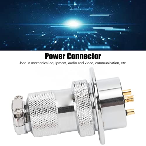 Conector enchufe avión 3 pines aleación zinc miniatura 2