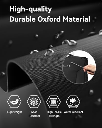 LUGGEX Carry On Luggage Suitcases with Spinner Wheels, 20 Inch Soft Sided Expandable Rolling Suitcase for Travel, Business (Black)4