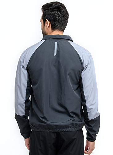 Image of TRUEREVO Mens Solid Quick Dry Running Sports Long Sleeve Jacket Ultra Light Thin Performance Gym Activewear