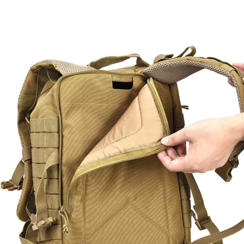 Image of Military Tactical Assault Pack Backpack Army Molle Bug Out Bag Backpacks Small Rucksack for Outdoor Hiking Camping Trekking Hunting Brown