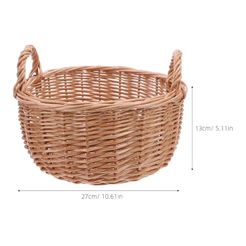 Cesta para pan de mimbre con asas para evitar la humedad en tus alimentos 3