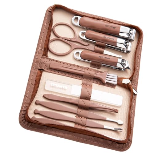 Herramientas para el cuidado de las uñas, kit de manicura para mujeres, Juego de tijeras de uñas 10x, Kit de de manicura, kits de aseo profesional, herramientas de para