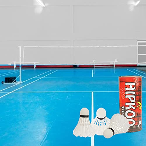 Image of Hipkoo Sports Badminton Shuttlecocks, Goose Feather Shuttlecocks Stable & Durable Sports Training Badminton Balls for Indoor Outdoor Game (Set of 6)