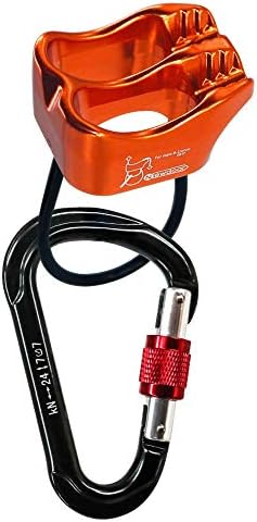 NewDoar Climbing Abseiling Belay Device Professional ATC Rappelling Descender 25KN V-grooved Safety Equipment
