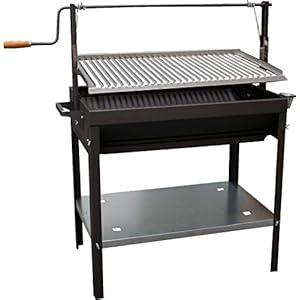ALPI 255375 grillrooster 60 x 50 x 115 cm, zwart/grijs