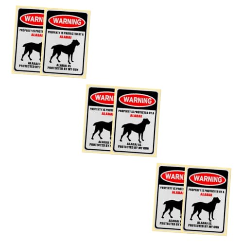 POPETPOP 6 Piezas aviso de protección de señal de precaución de el liquidación de halloween emblemas señal de el impermeable