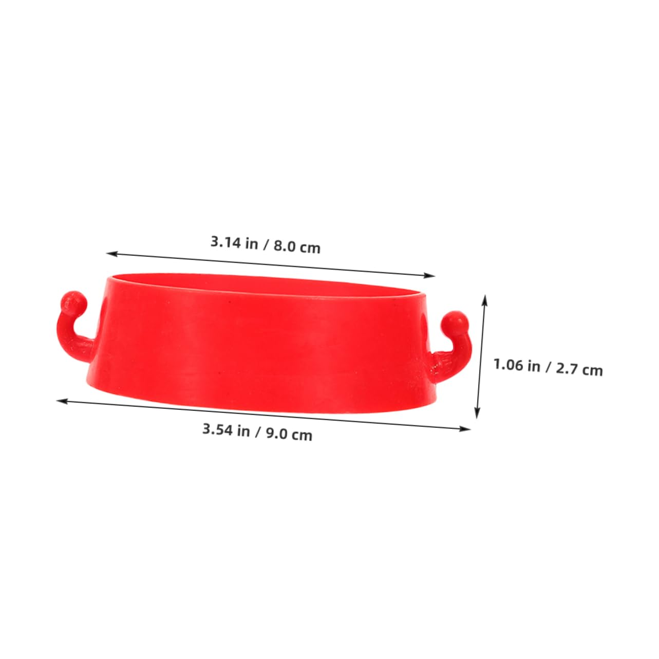 KICHOUSE Plastic Chain Barrier Accessories 6pcs Cone Connector Ring Traffic Cone Connector for Road Safety