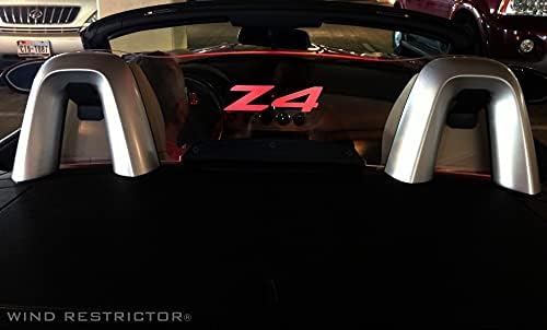 Deflector de viento para BMW Z4 2009-2016, bloqueador de viento con logotipo gráfico de texto Z4, LED multicolor con control remoto de atenuación,
