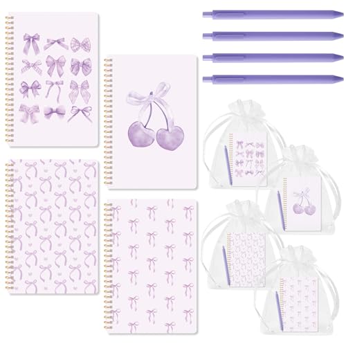Carnet A5 à spirale pour étudiant et bureau, set d'écriture nomade avec stylos assortis