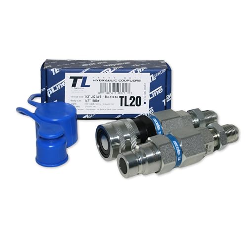 TL20 1/2" Body with 1/2" JIC Thread Bulkhead | Hydraulic Quick Connect Coupler