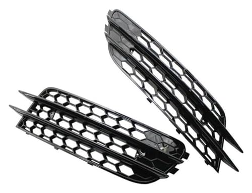 Grille pare-choc avant centrale nid d'abeille noir protectrice pour calandre A6 C7