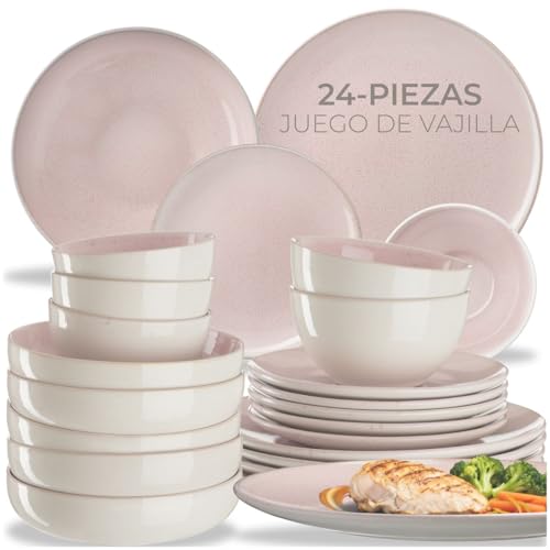 Imagen de tectake® Vajilla Completa para 6 Personas