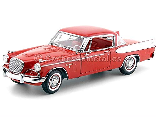 1957 Studebaker Golden Hawk Apache Red 1:18 Sun Star 6153