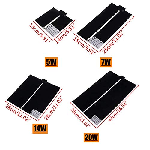 Alfombra térmica para reptiles 14W con ajuste miniatura 7