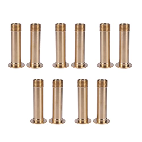 Wuden 10Pcs Brass Mushroom Type Garden Landscape Fountain Nozzle Garden Pond Fountain Equipment 1/2 Inch DN15 3/4 Inch DN20