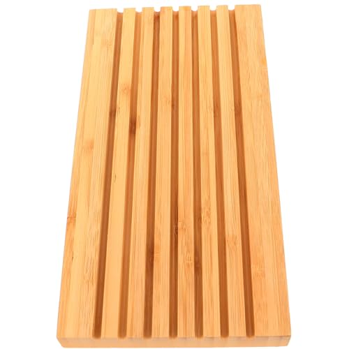 Plato rectangular pequeño para sushi de bambú miniatura 1