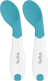 Buba Kit Colher De Treinamento Termossensível Azul -