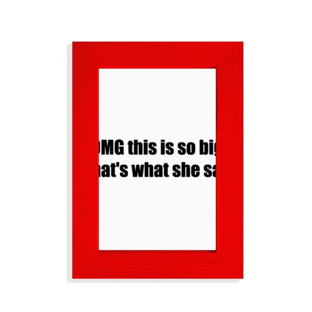 Cadre photo rouge citation This Is So Big décoration murale affiche poster