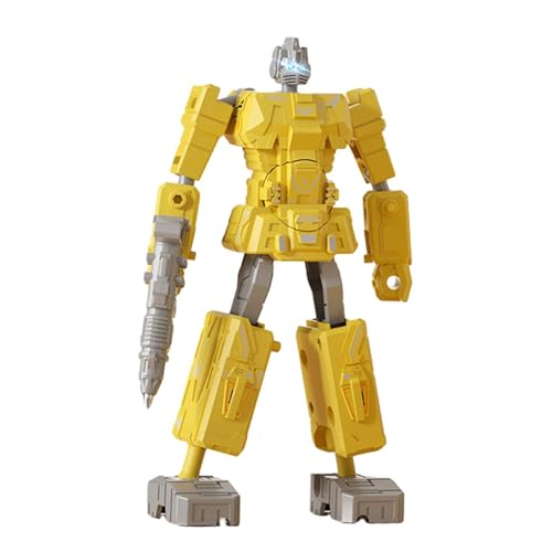 DeeRace 変形ロボット型ペン変形ロボットペン事務用品変形ロボットおもちゃペン子供男の子学生用, 黄色 DeeRace 変形ロボット型ペン変形ロボットペン事務用品変形ロボットおもちゃペン子供男の子学生用, 黄色