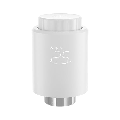 SONOFF TRVZB Zigbee Smartes Heizkörperthermostat mit App-Steuerung, Energiesparen, Zeitpläne, kompatibel mit Alexa/Google Home/Home Assistant, Zigbee 3.0 Hub erforderlich