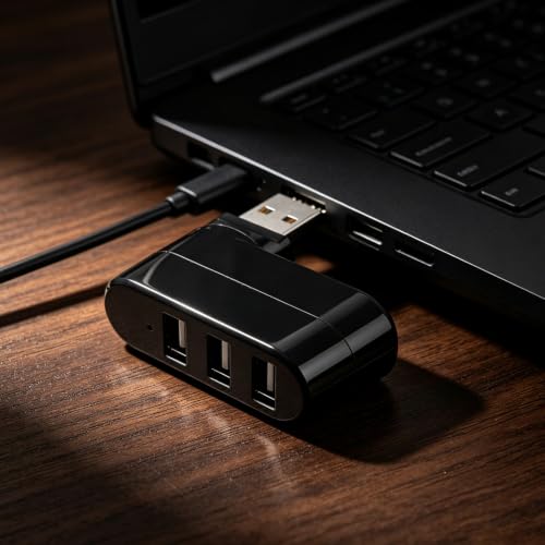 Divisor USB multipuerto rotatorio Operitacx para conectar impresora y cámara a la vez 5