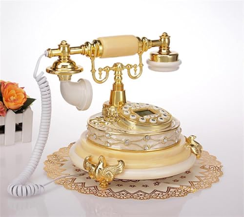 Téléphone fixe filaire rétro HJMMWT de style européen pour maison et école