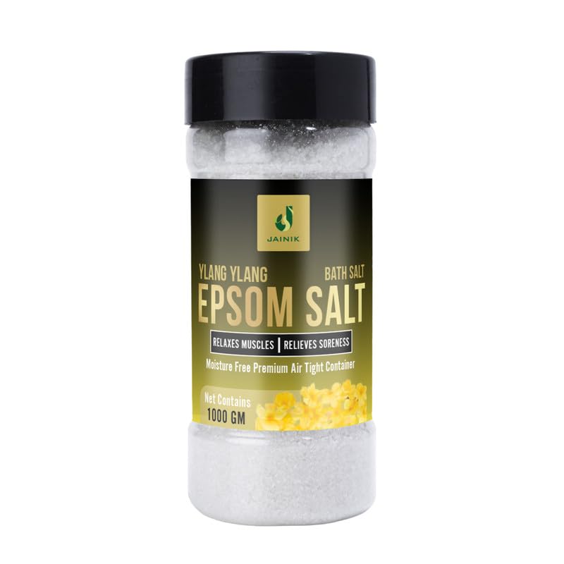 Epsom Salt For Muscle Relief, Relieves Aches Pain,Bath salt for Relaxation,Refreshing Body,Joint Soreness and Tired Muscles,No Color Added 1000gm (YLANG-1000 G)-image-38