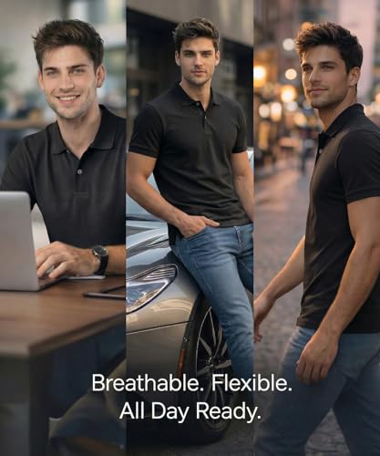 Image of Scott International Cotton Polo T Shirt | Collar Half Sleeves Plain T-Shirt | Tshirt for Men Stylish | Casual Tee for Office, Sports, Gym & Everyday Comfort | Men's Breathable All-Season Tshirt