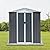 Ball & Cast 6x4FT Outdoor Storage Shed with Punched Vents,Heavy Duty Metal Sheds with Lockable Doors,Waterproof Tool Sheds for Garden,Backyard,Lawn,Easy to Assemble,Grey