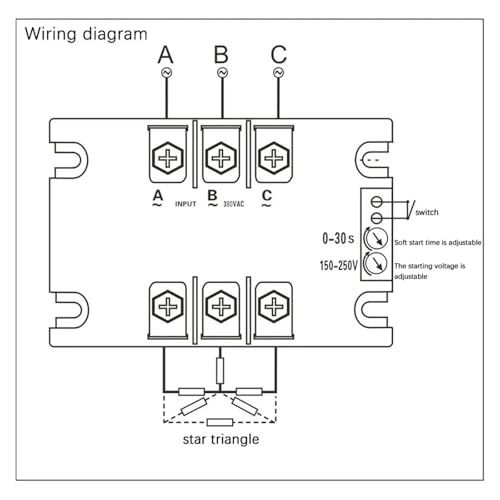 Module de démarrage progressif triphasé TSR-100WA-R1 pour moteur 1KW-22KW 10KW - 2