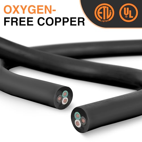 Image of Nilight 50FT 30 Amp RV Extension Cord with Adapter 50Amp to 30Amp 125V Heavy Duty 10 /3 Gauge Pure Copper STW Wire UL ETL Listed 3 Prong TT-30P TT-30R Weatherproof Suit for Generators Campers