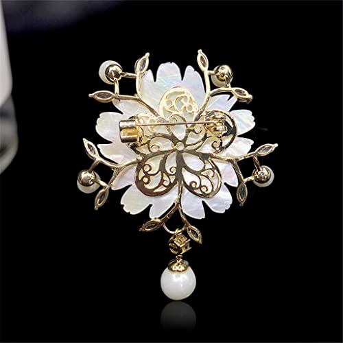 Broche fleur de style chinois accessoire de niche antique haut de gamme