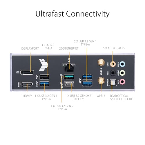 image for ASUS TUF GAMING B760-PLUS WIFI Intel B760 LGA 1700 ATX motherboard, Re