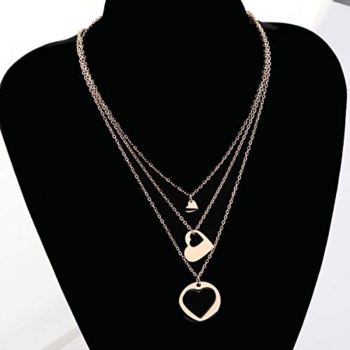 ENSIANTH Generations Necklace Set Mother's Day Gift Heart Cutout Necklace For Grandmother Mother Daughter (Generations Necklace RG) - Image 6