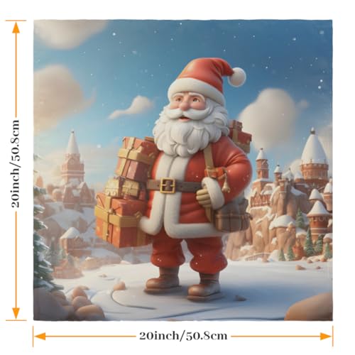 Servilletas de Tela Navidad Santa Claus Set x6 50.5x50.5 cm miniatura 2