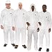 Microguard MP Microporous | Particulate & Splash Protection/Disposable Hazmat Coverall with Attached Hood and Elastic Wrist (Elastic With Hood, M)