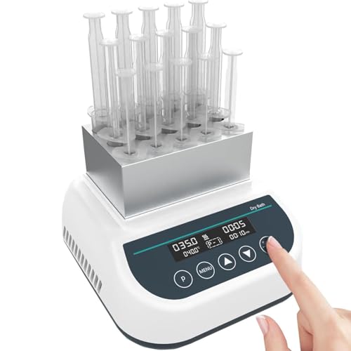 Gel Heater Machine, PRP Trockenbadblock 2,5-15ml Spritzen, Digital Lab Inubator w Temp Control 9 Programme Kühlung, Präzise Plasma Gel Maker für Klinik