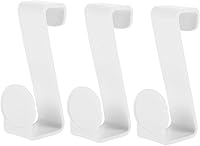 Vista 1 de Zerodeko 12 piezas multifuncionales con gancho en z para tanque de inodoro, arandelas de plástico, ganchos de plástico blanco, gancho para colgar