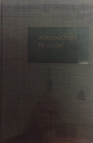 Introduction to Logic B000IZCFBY Book Cover