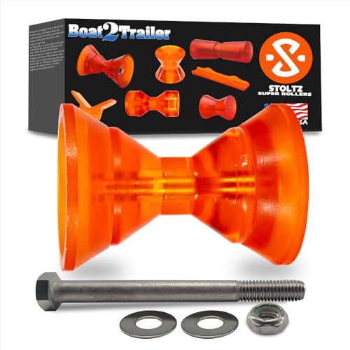 3.5? Boat Roller Kit Slotted V with Medium End Caps and Hardware RP-355-435 Stoltz