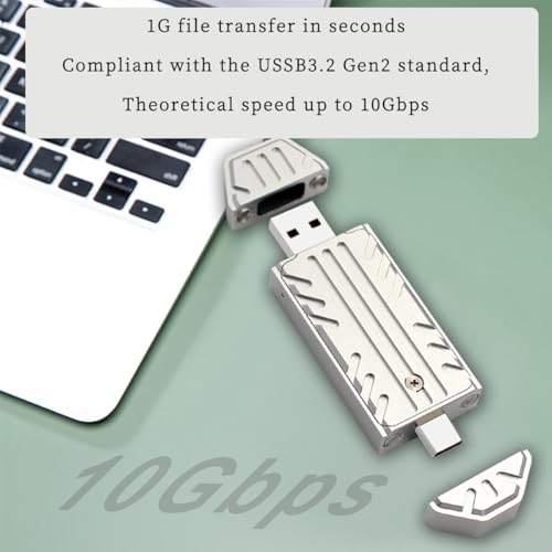 Enclosure SSD M.2 NVME 2230 10G con USB-A y USB-C miniatura 2
