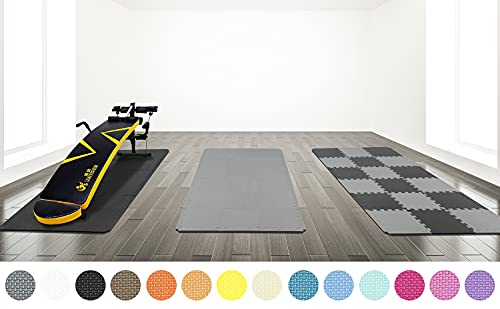 Qqpp Eva 18 Tiles Exercise Mat For Home Workout, Interlocking Puzzle Rubber Foam Flooring Mats, Floor Mats For Yoga Gym Fitness Garage. Gray. Qec-Lb18S18. #TOP5