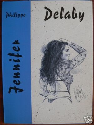 Jennifer de Philippe Delaby portfolio d'art numéroté signé idée cadeau BD 23,5X32