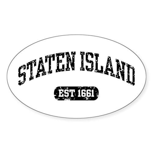 CafePress Staten Island Est 1661 Oval Sticker Oval Car Bumper Sticker
