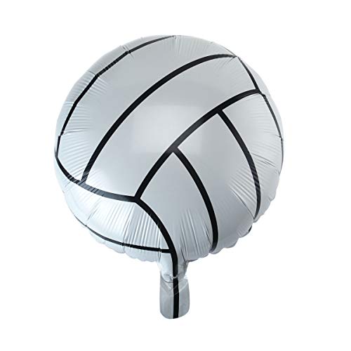 Binaryabc Volleyball Balloons,Volleyball Mylar Foil Balloons,Sports Theme Party Supplies,10Pcs(18 Inch) #TOP1