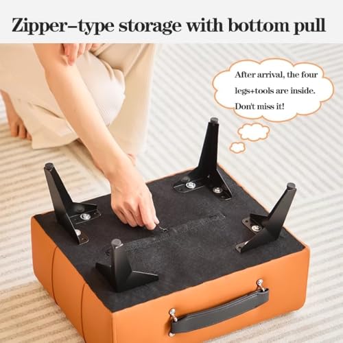 Tabouret en simili cuir compact pour résoudre le manque de siège - 4