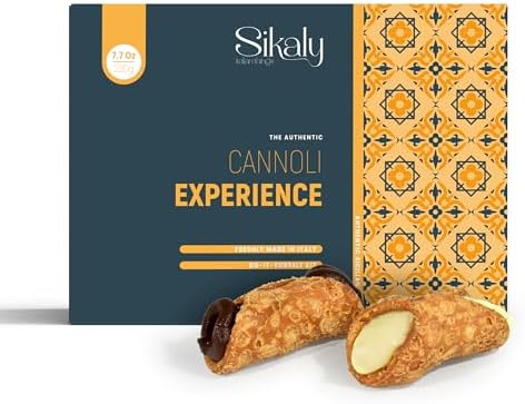 Cannoli, Gourmet Cookies. Biscotti DIY - Cannoli Experience, GIFT basket, Biscotti Italian Cookies, European Cookie, Prime Gifts for Christmas, for Friend, Women, Men or Grandma. CRAFT Your Sicilian Cannoli at Home!