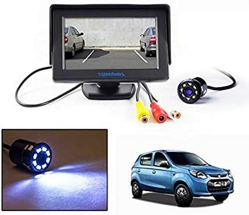 DOT Full HD LED Reverse Parking Screen with Bluetooth, MP5 SD Card, USB and Parking Camera (Black)