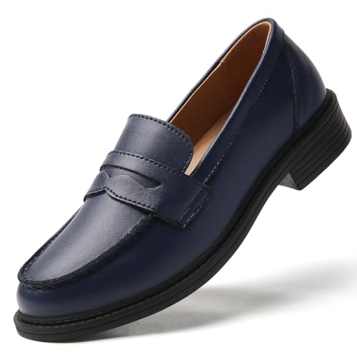 Image of Penny Loafers for Women Non Slip Work Shoes for Women's Loafers & Slip-Ons Ladies Business Casual Shoes Driving Flats